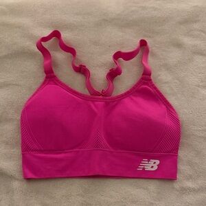 New Balance Vibrant Pink Sports Bra